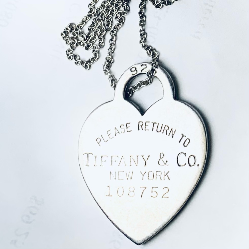 Tiffany & Co. Silver 925 return to Tiffany tag necklace